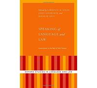 Speaking Of Language And Law