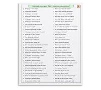 Speaking Practice Poster Icebreaker Questions Beginner English