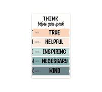 Speaking Skills Poster | Mindful Positive Decor(Framed,12x18inch(30x45cm))