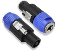 Speakon à 1/4 ""Adaptateur,nl4fc Haut-Parleur mâle à 1/4"" TS Femelle Audio convertisseur pour Haut-parleurs,amplificateurs,mélangeurs et Plus (Pack de 2)