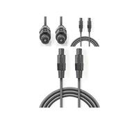 SPEAKON LOT DE 6 CABLES HP SPEAKON 10m 2 x 1.5mm2 AMPLI ENCEINTE SONO DJ SPEAKON/SPEAKON 10m cordon haut-parleur Table de mixage Amp
