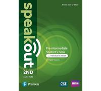 Speakout 2ed Pre-intermediate Student’s Book & Interactive eBook with Digital Resources Access Code