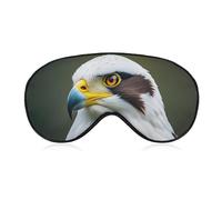 Spear Falcon Masque de sommeil pour homme et femme Motif aigle Blanc