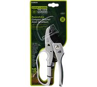 Spear & Jackson 7158KEW Sécateur à enclume moyen, bois sec | Coupe 15 mm, lame acier carbone avec PTFE, poignées ergonomiques souples, pour bois mort, gammes Kew Gardens Razorsharp
