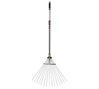 Spear & Jackson - Balai à Gazon Extensible | 15 Dents Acier réglables de 19 à 60 cm | Manche télescopique Aluminium 82-166 cm