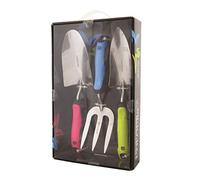 Spear & Jackson COLOURS3PSSS Set de 3 outils à main en acier inoxydable Colours