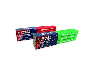 Spear & Jackson CPHG Crayons de charpentier durs verts (paquet de 12)