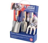 Spear & Jackson Neverbend Lots de 3 Outils à Main de Jardinage en Acier Inoxydable G