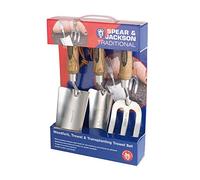 Spear & Jackson TRAD3PS Ensemble cadeau traditionnel de 3 pièces en acier inoxydable