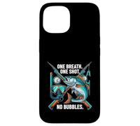 Spearfishing One Breath One Shot No Bubbles Diver Coque pour iPhone 15