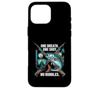 Spearfishing One Breath One Shot No Bubbles Diver Coque pour iPhone 16 Pro Max