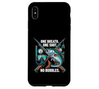 Spearfishing One Breath One Shot No Bubbles Diver Coque pour iPhone XS Max