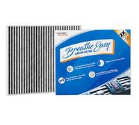 Spearhead Odor Defense Breathe Easy Filtre d'habitacle compatible avec les pièces d'origine Jusqu'à 25 % plus longue durée avec charbon actif (BE-450)