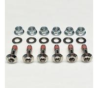 Specbolt Wurks Kit de boulons de pignon de moto nickelés pour marques japonaises Yamaha YZ YZF Kawasaki KX KXF Suzuki RM RMZ Honda CR CRF Motocross Dirtbike