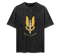 Special Air Service British Forces Elite He Who Dares Wins T-Shirt Mens Unisex Black Tees L