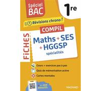 Spécial BAC 2026 - Compil de Fiches Maths - SES - HGGSP 1re Tout le programme des 3 spécialités 1re en fiches visuelles - Vito Punta - Magnard - broché - Scolaire / Universitaire