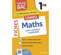 Spécial BAC 2026 - Compil de Fiches Maths tronc commun + spécialité 1re Tout le programme de Maths 1re en 92 fiches visuelles - Nicolas Garel - Magnard - broché - Scolaire / Universitaire