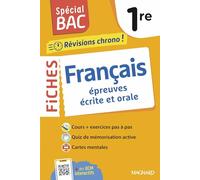 Spécial BAC 2026 - Fiches Français 1re: Tout le programme en 53 fiches, mémos, schémas-bilans, exercices et QCM