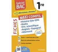 Spécial BAC 2026 - Maxi Compil de Fiches tronc commun 1re Tout le programme en 230 fiches : cours ultra-visuels, mémos, schémas-bilans, exercices et QCM - Nadine Daboval - Magnard - broché - Scolaire