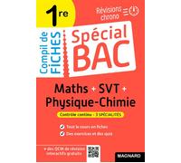 Spécial Bac Compil de Fiches Maths-Physique-Chimie-SVT 1re Bac 2025 Tout le programme des 3 spécialités 1re en fiches visuelles - Vito Punta - Magnard - broché - Scolaire / Universitaire