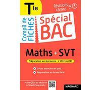 Spécial Bac Compil de Fiches Maths-SVT Tle Bac 2025: Tout le programme des 2 spécialités en 119 fiches visuelles