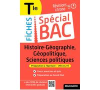 Spécial Bac Fiches Histoire-Géo, Géopolitique, Sciences Po Tle Bac 2024 Tout le programme en 55 fiches, cours ultra-visuel, schémas-bilans, exercices, quiz et Grand oral - Nicolas Verlaque - Magnard -