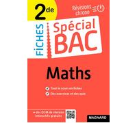 Spécial Bac Fiches Maths 2de Bac 2025 Tout le programme en 50 fiches, mémos, schémas-bilans, exercices et QCM - Fabrice Fortain Dit Fortin - Magnard - broché - Scolaire / Universitaire