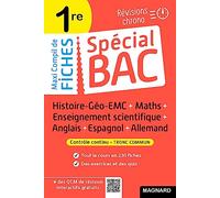 Spécial Bac Maxi Compil de Fiches contrôle continu 1re Bac 2025: Tout le programme en 230 fiches : cours ultra-visuel, mémos, schémas-bilans, exercices et QCM