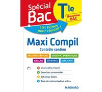 Spécial Bac Maxi Compil de Fiches contrôle continu Tle Bac 2021: Tout le programme en 191 fiches, cours ultra-visuel, mémos, schémas-bilans, exercices et QCM