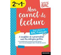 Spécial Bac Mon carnet de lecture Bac Français 2025: Toutes mes lectures en un seul carnet !