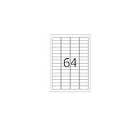 Herma 4201 Étiquettes onglets amovibles 45,7 x 16,9 A4 Blanc