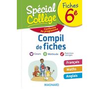 Collectif – Spécial Collège Compil de fiches 6e – Français, Maths, Anglais – Édition 2018
