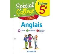 Fiches Anglais 5e Spécial Collège