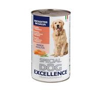 Special Dog Excellence Bocconcini Con Salmone in Salsa per Cani Adulti, Cibo Umido, 1230g Pack 4 Unites