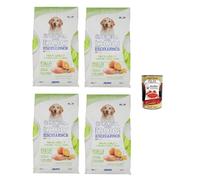 Special Dog Excellence Pollo, semi di lino e agrumi Maxi 3 kg, maxi croquettes de poulet, graines de lin et d'agrumes 4 x 3 kg + Italian Gourmet Polpa 400 g