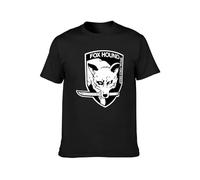 Special Force Group Metal Gear Solid Men's T-Shirt Unisex Cotton Print Tee T-Shirt Black XL