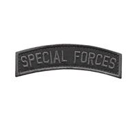 Special Forces SF Tab Badge SOF Blackout Subdued Green Berets US Army Tactical Morale Fastener Patch