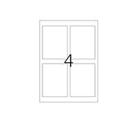 Herma 8882 Étiquettes de bouteilles brillant 90 x 120 A4 jet d'encre 40 pièces Blanc