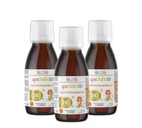 SPECIAL KID MULTIVITAMINES 28 - Croissance & Développement Osseux - 125 ml - Vitamines A, B, C, D3, E, Calcium, Magnésium, Zinc, Fer - Saveur Orange - Bouchon Doseur - Lot 3 - Eric Favre Laboratoire