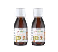 SPECIAL KID MULTIVITAMINES 28 - Croissance & Développement Osseux - 125 ml - Vitamines A, B, C, D3, E, Calcium, Magnésium, Zinc, Fer - Saveur Orange - Bouchon Doseur - Lot 2 - Eric Favre Laboratoire