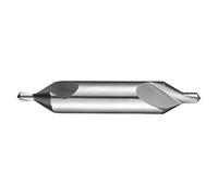 spécial lucarne A2013.0 X 10.0 Centre perceuse, 60 degrés Centre court, prises de revêtement en acier à haute vitesse, 3 mm de diamètre de la tête, 56 mm Longueur complète