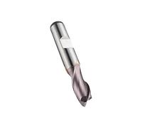 spécial lucarne C12616.0 Tige fente perceuse, revêtement Ticn, Cobalt haute vitesse en acier PM, 16 mm Diamètre de la tête, 19 mm Flûte Longueur