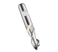 spécial lucarne C1598.0 Tige fente perceuse, revêtement brillant, Cobalt haute vitesse en acier 8 mm, diamètre de la tête, 16 mm Flûte Longueur