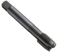 spécial lucarne Mtt-x E041 poudrés droites en métal robinet de conduite, Flûte, BSP, finition Noir Oxyde, rond, tige avec extrémité carrée, Plug à chanfreiner, 1/4"-19, 1