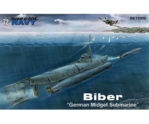Special Navy Petit Sous-Marin Biber Allemand 1:72