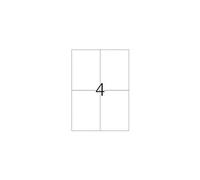 Special - Papier - mat - auto-adhésif amovible - blanc - A6 (105 x 148 mm) 100 étiquette(s) (25 feuille(s) x 4) étiquettes