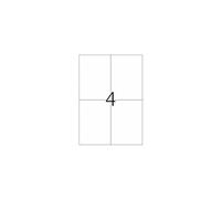 Herma 4398 Étiquettes 105 x 148 A4 400 pièces Bleu