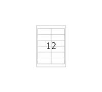 HERMA Special - Papier - mat - auto-adhésif permanent - enduit - blanc - 97 x 42.3 mm - 90 g/m² - 300 étiquette(s) (25 feuille(s) x 12) étiquettes Blanc