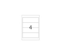 HERMA Special - Papier - mat - auto-adhésif permanent - perforé - vert - 192 x 61 mm 80 étiquette(s) (20 feuille(s) x 4) étiquettes de dossiers opaques