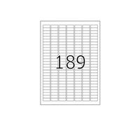 Herma 4244 Étiquettes 25,4 x 10 A4 3780 pièces Rouge